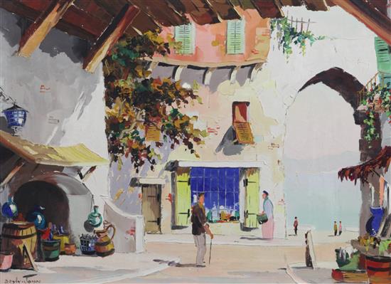 § Cecil Rochfort DOyly John (1906-1993) Grasse near Cannes 17.5 x 23in.